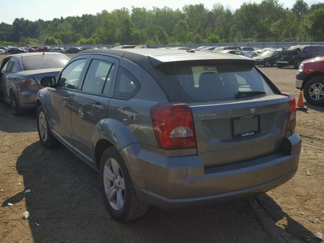 1B3CB3HA6BD296113 - 2011 DODGE CALIBER MA GRAY photo 3