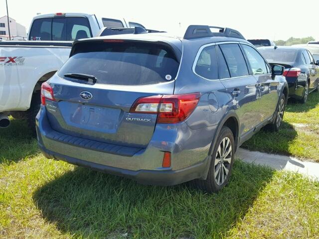 4S4BSBNC8G3296357 - 2016 SUBARU OUTBACK 2. BLUE photo 4