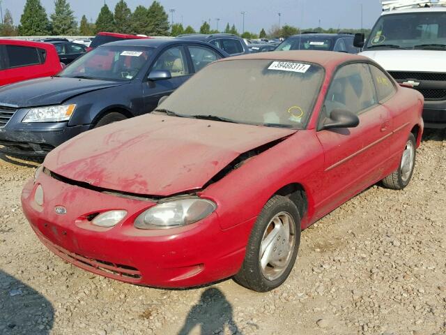 3FAFP11312R117728 - 2002 FORD ESCORT ZX2 RED photo 2
