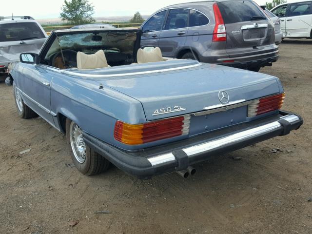 10704412040135 - 1977 MERCEDES-BENZ 450 SL BLUE photo 3