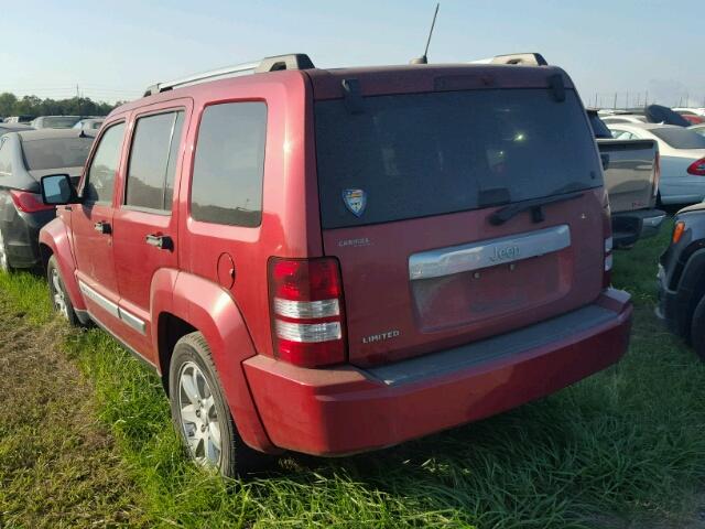 1J4PP5GKXAW119245 - 2010 JEEP LIBERTY RED photo 3