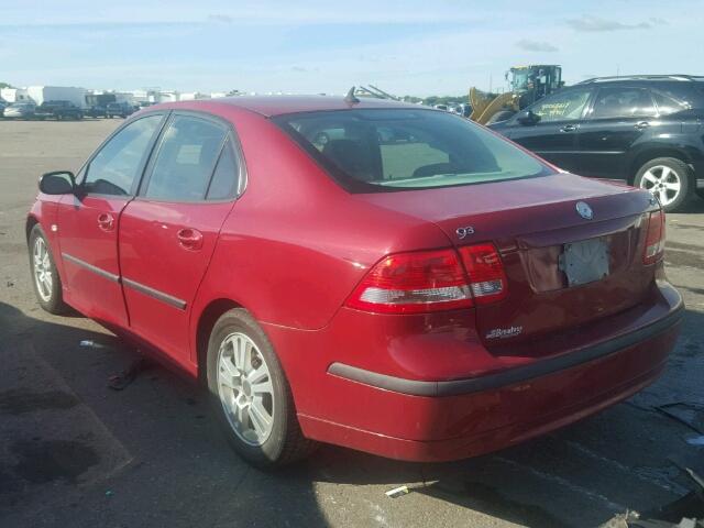 YS3FD49Y561014423 - 2006 SAAB 9-3 RED photo 3