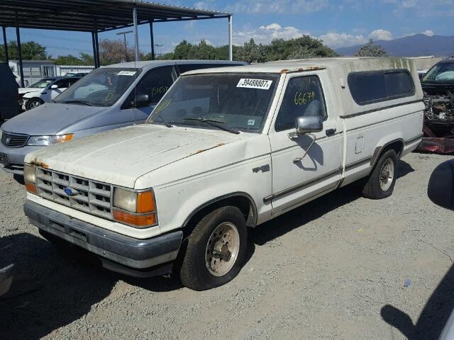 1FTCR10T5KUC36898 - 1989 FORD RANGER WHITE photo 2