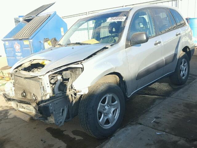 JTEGD20V756002824 - 2005 TOYOTA RAV4 SILVER photo 2