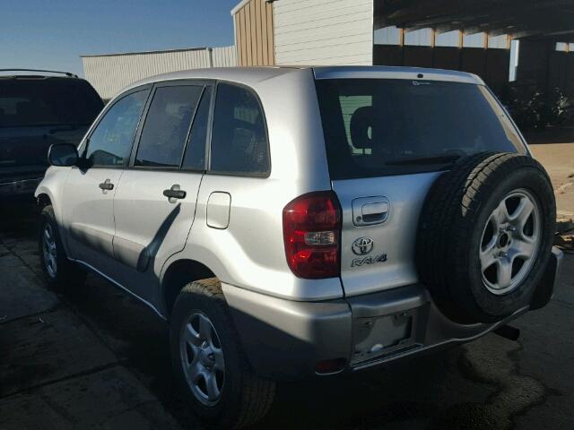 JTEGD20V756002824 - 2005 TOYOTA RAV4 SILVER photo 3