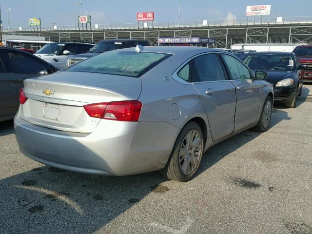 1G11X5SL0EU136674 - 2014 CHEVROLET IMPALA GRAY photo 4