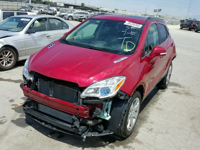 KL4CJHSB2GB535086 - 2016 BUICK ENCORE PRE RED photo 2