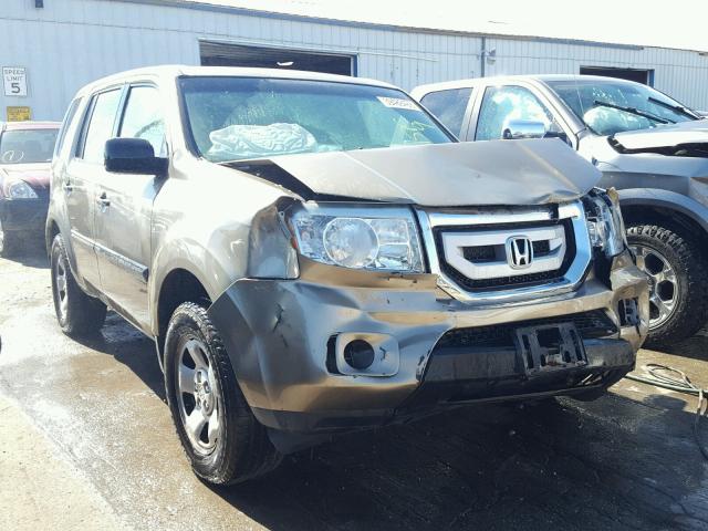 5FNYF48259B039129 - 2009 HONDA PILOT LX TAN photo 1