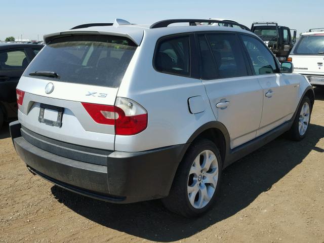 WBXPA93485WD14035 - 2005 BMW X3 3.0I SILVER photo 4