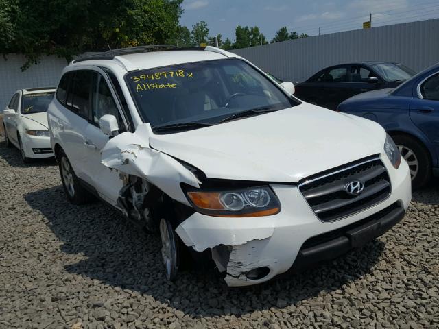 5NMSH73E09H235898 - 2009 HYUNDAI SANTA FE S WHITE photo 1