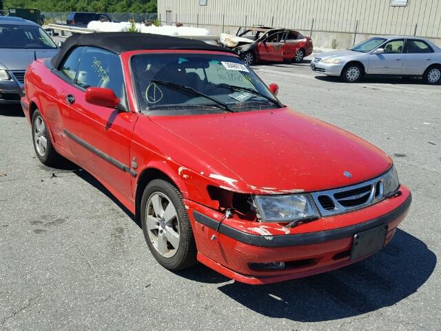 YS3DF78K837002517 - 2003 SAAB 9-3 SE RED photo 1