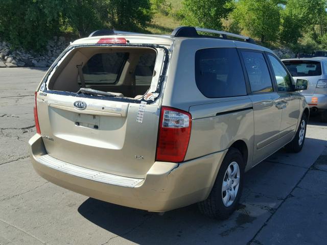 KNDMB233286224554 - 2008 KIA SEDONA EX GOLD photo 4