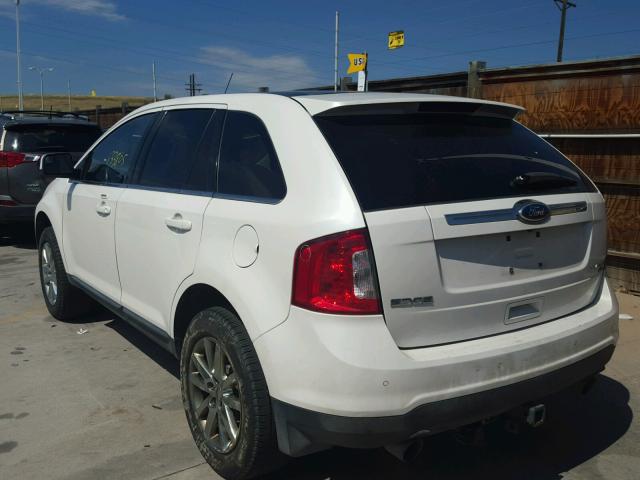 2FMDK4KC8BBA82051 - 2011 FORD EDGE LIMIT WHITE photo 3