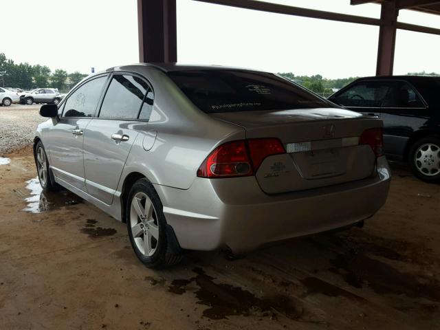 2HGFA16918H348899 - 2008 HONDA CIVIC EXL 银色 照片 3