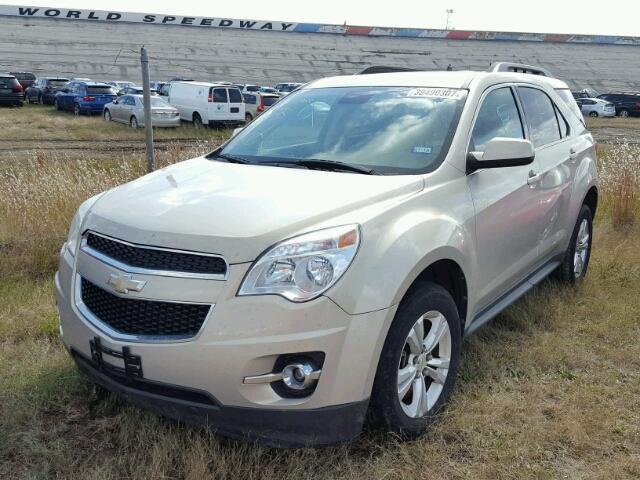 2GNFLNE51C6170440 - 2012 CHEVROLET EQUINOX LT TAN photo 2