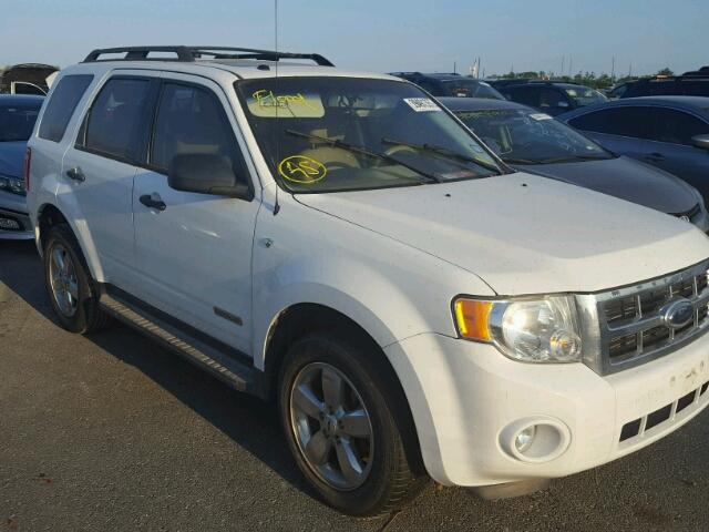 1FMCU03108KB14260 - 2008 FORD ESCAPE XLT WHITE photo 1