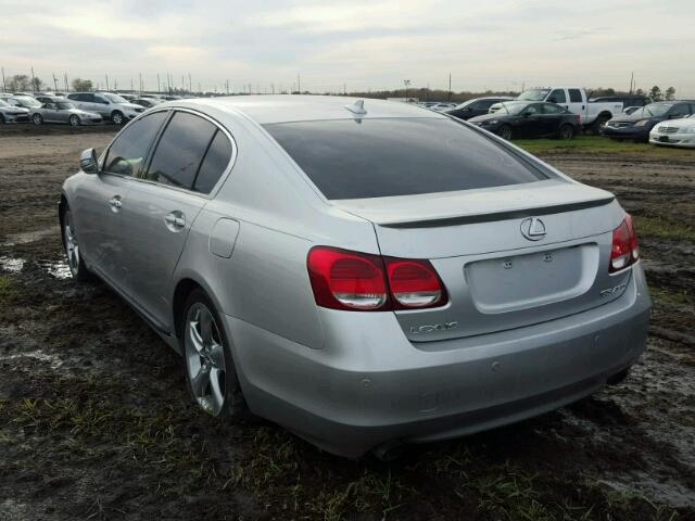 JTHBL96S385001069 - 2008 LEXUS GS SILVER photo 3