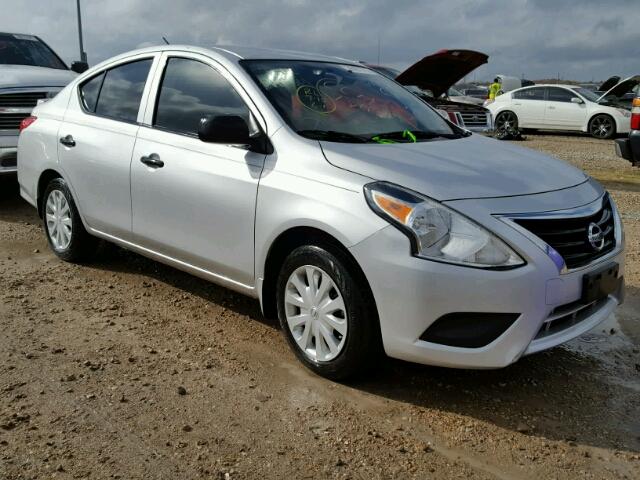 3N1CN7AP6FL956696 - 2015 NISSAN VERSA S/S SILVER photo 1