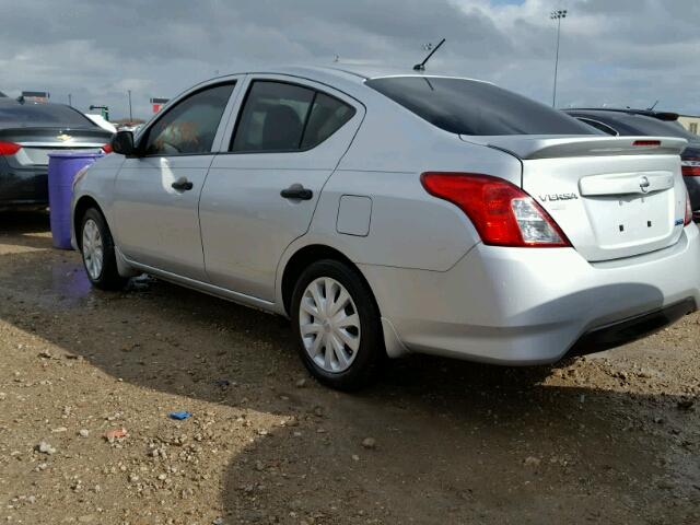 3N1CN7AP6FL956696 - 2015 NISSAN VERSA S/S SILVER photo 3