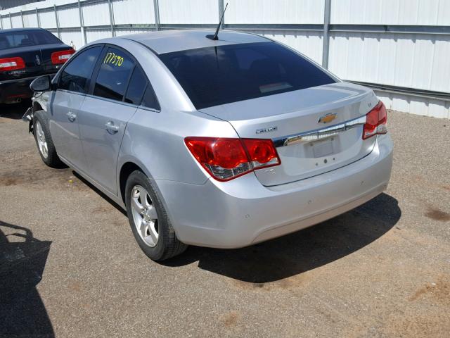 1G1PF5S96B7114142 - 2011 CHEVROLET CRUZE LT SILVER photo 3