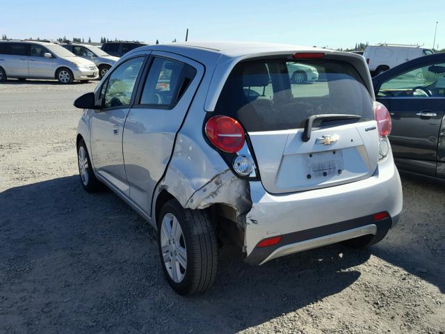 KL8CD6S98EC542901 - 2014 CHEVROLET SPARK 1LT SILVER photo 3