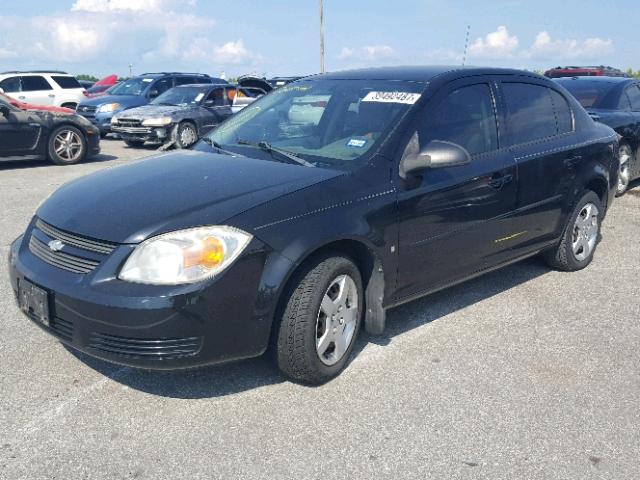 1G1AK58F467756167 - 2006 CHEVROLET COBALT LS BLACK photo 2