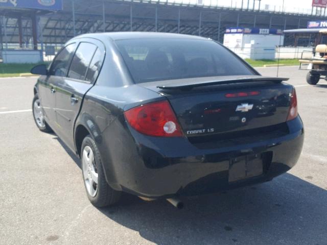 1G1AK58F467756167 - 2006 CHEVROLET COBALT LS BLACK photo 3