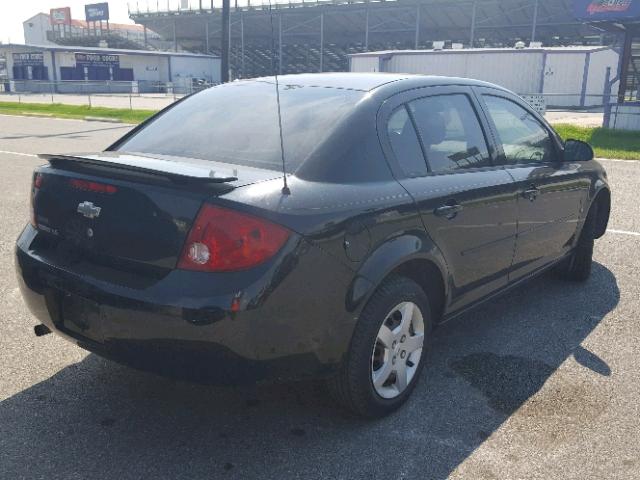 1G1AK58F467756167 - 2006 CHEVROLET COBALT LS BLACK photo 4