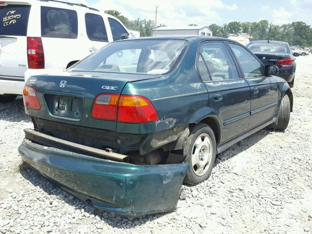 2HGEJ6619XH557616 - 1999 HONDA CIVIC BASE GREEN photo 4