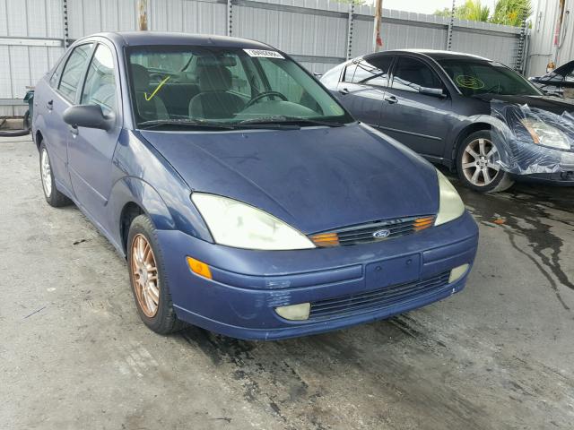 1FAFP38302W313917 - 2002 FORD FOCUS ZTS BLUE photo 1