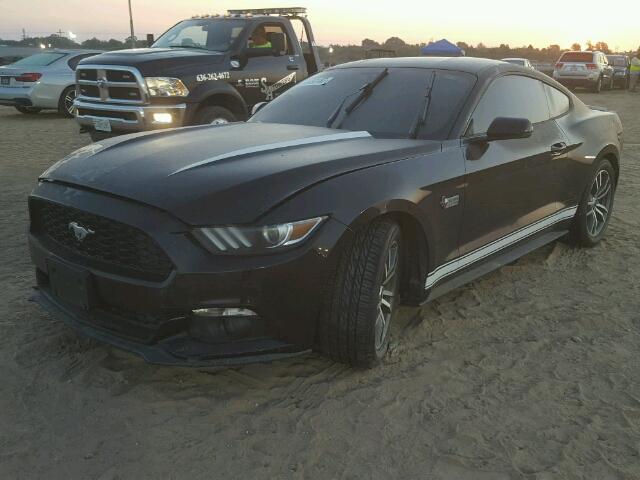 1FA6P8TH2F5368848 - 2015 FORD MUSTANG BLACK photo 2