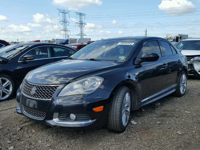 JS2RE9A87B6110616 - 2011 SUZUKI KIZASHI BLACK photo 2