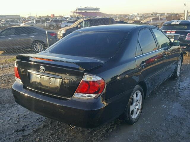 4T1BE32K16U702674 - 2006 TOYOTA CAMRY BLACK photo 4