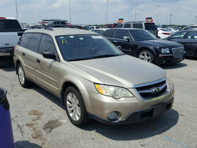 4S4BP61C787302593 - 2008 SUBARU OUTBACK GOLD photo 1