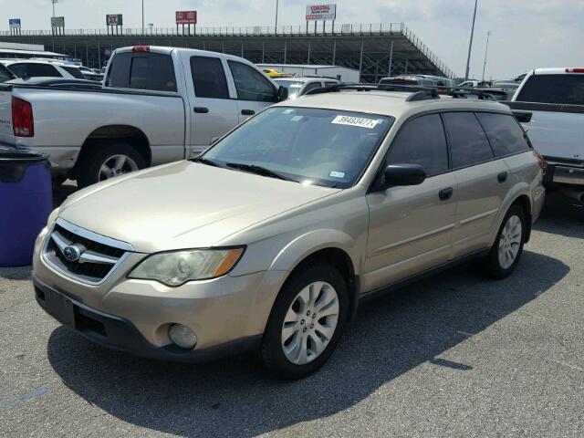 4S4BP61C787302593 - 2008 SUBARU OUTBACK GOLD photo 2