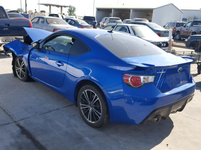 JF1ZCAB11D1613390 - 2013 SUBARU BRZ 2.0 PR BLUE photo 3