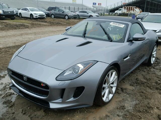 SAJWA6FC7E8K08284 - 2014 JAGUAR F-TYPE S GRAY photo 2