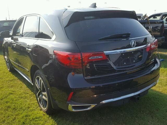 5FRYD4H82HB009349 - 2017 ACURA MDX შავი ფოტო 3