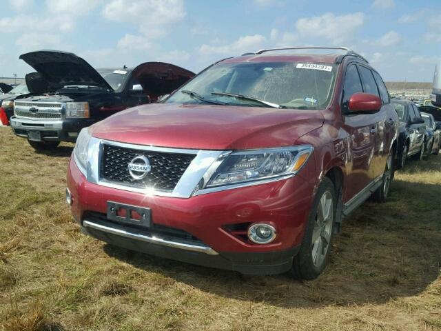 5N1AR2MN7FC718921 - 2015 NISSAN PATHFINDER RED photo 2