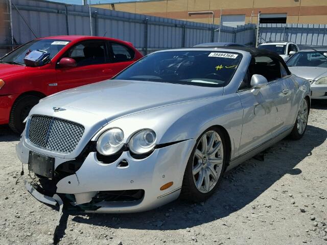 SCBDR33W17C050281 - 2007 BENTLEY CONTINENTA SILVER photo 2