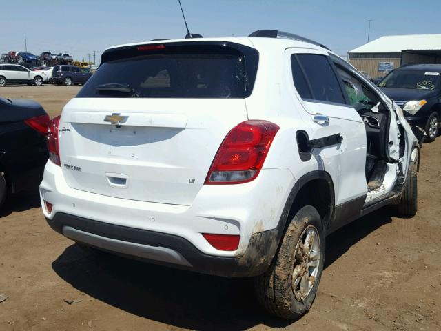 KL7CJPSB6HB087840 - 2017 CHEVROLET TRAX 1LT WHITE photo 4