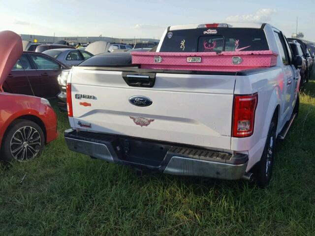 1FTEW1CP1FKD66131 - 2015 FORD F150 WHITE photo 4