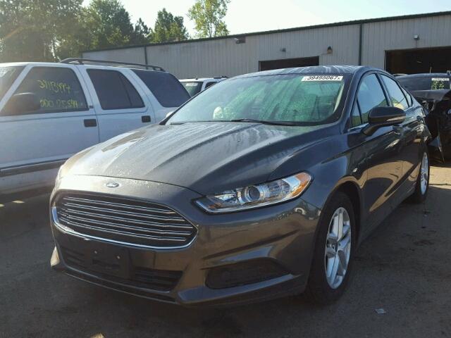 3FA6P0H75GR224923 - 2016 FORD FUSION GRAY photo 2