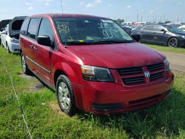 1D8HN44H28B137776 - 2008 DODGE GRAND CARA RED photo 1