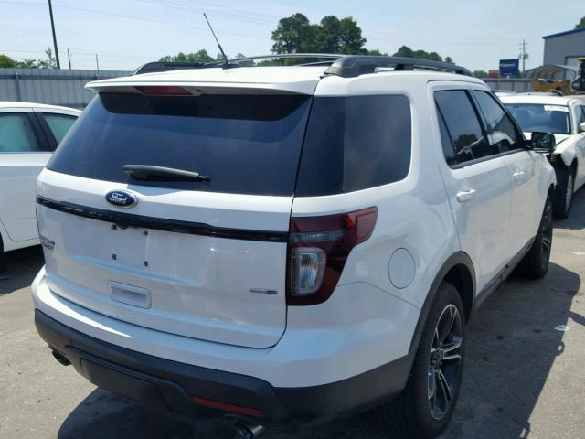 1FM5K8GT6FGA82469 - 2015 FORD EXPLORER S WHITE photo 4