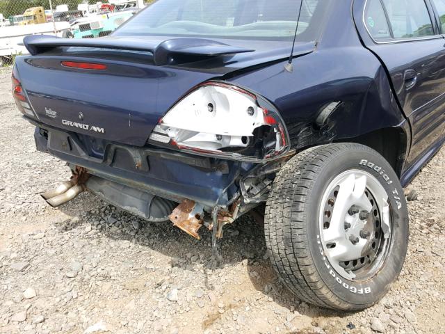 1G2NE52T7YM816157 - 2000 PONTIAC GRAND AM S Mavi foto 9