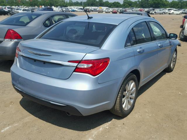 1C3CCBBG3CN306759 - 2012 CHRYSLER 200 TOURIN BLUE photo 4