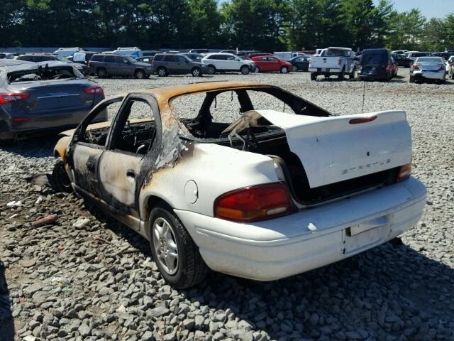 1B3EJ46X6YN116379 - 2000 DODGE STRATUS SE WHITE photo 3