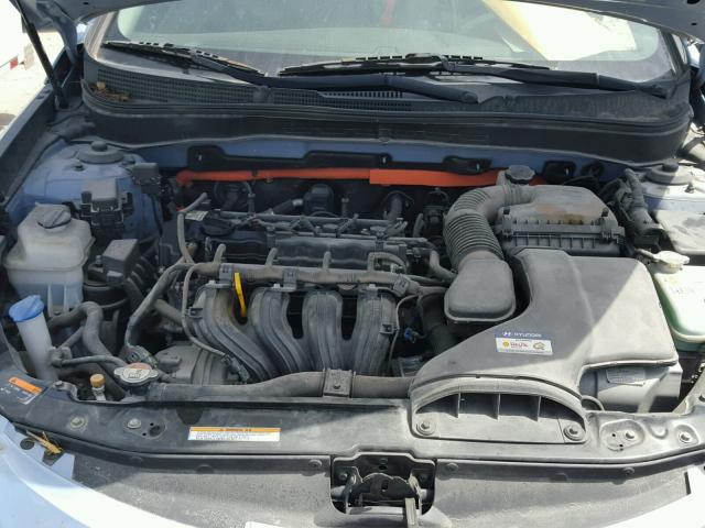 KMHEC4A46DA075867 - 2013 HYUNDAI SONATA HYB BLUE photo 7