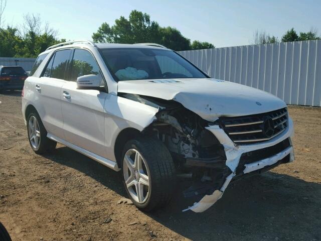 4JGDA5HB6EA347637 - 2014 MERCEDES-BENZ ML 350 4MA WHITE photo 1